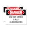 Signmission Do Not Enter X-Ray In Progress Danger Sign, Plastic, 10in W x 7in L, 2PK OS-2PACK-DS-P-710-L-2143 - alternate 1